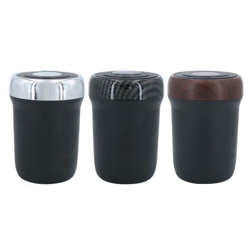 Car Flash N17A Car Ashtray Easy to Clean Pressurized with Light and Cover Creative In-Car Automotive Accessory
