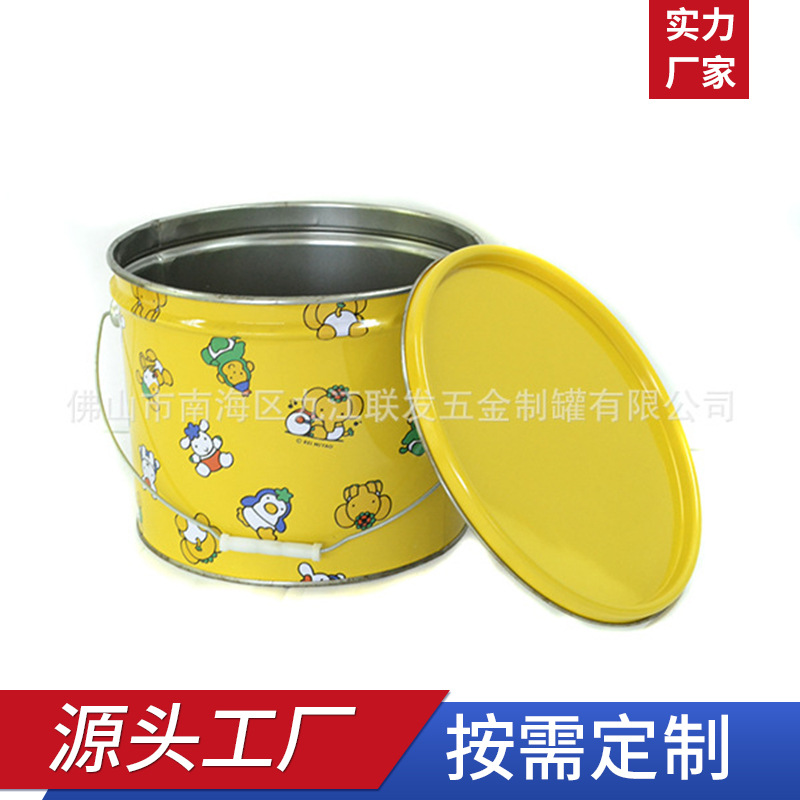 有盖马口铁桶印刷铁桶玩具桶玩具铁桶