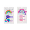 Cartoon children's hair accessory, cute hairgrip, rainbow hairpins for early age, Korean style, no hair damage