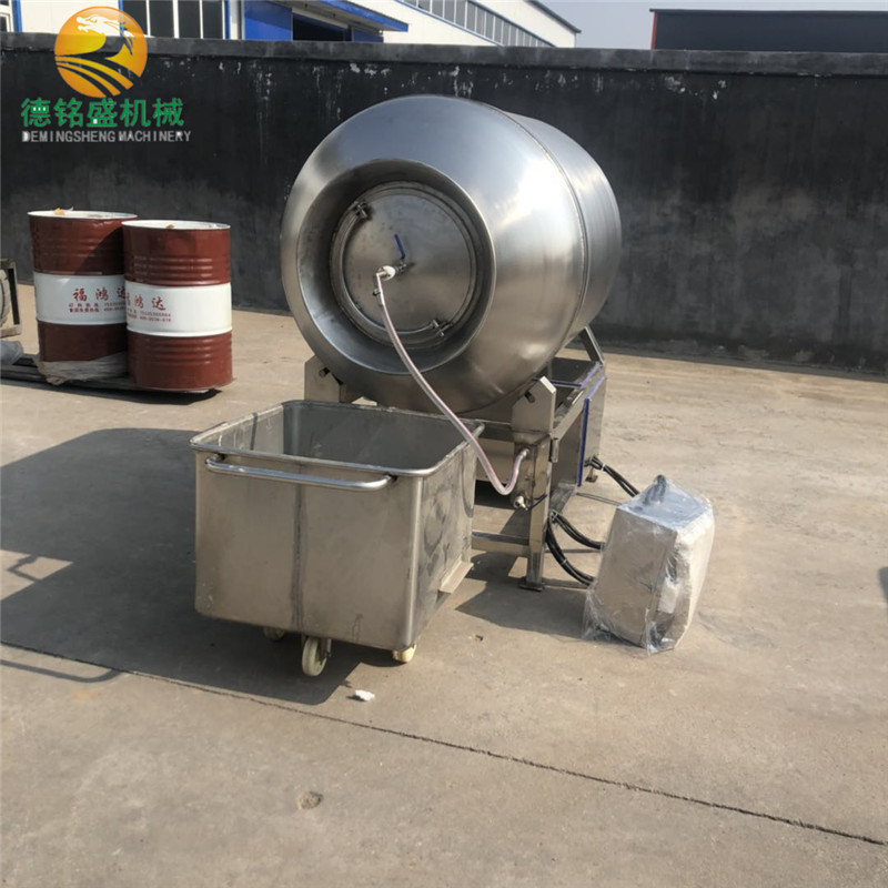 德铭盛生产调理品鸡柳条滚揉机 不锈钢酱卤类食品腌制真空滚揉机