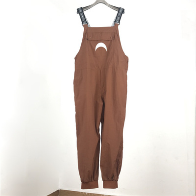 rompers Korean Edition Easy Mosaic adjust Shoulder strap Moon Western style fashion leisure time Jumpsuits trousers