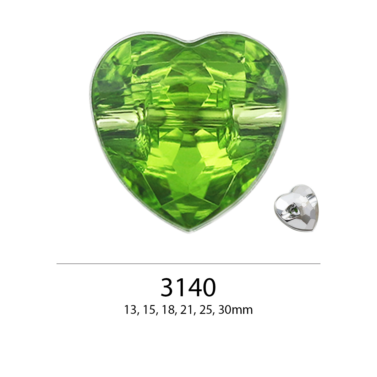 心型台湾亚克力纽扣 手工DIY手缝压克力钮扣 春夏流行配件