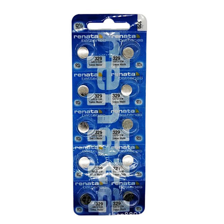 renata瑞士SR731SW/329斯沃琪/天梭手表原装氧化银纽扣电池
