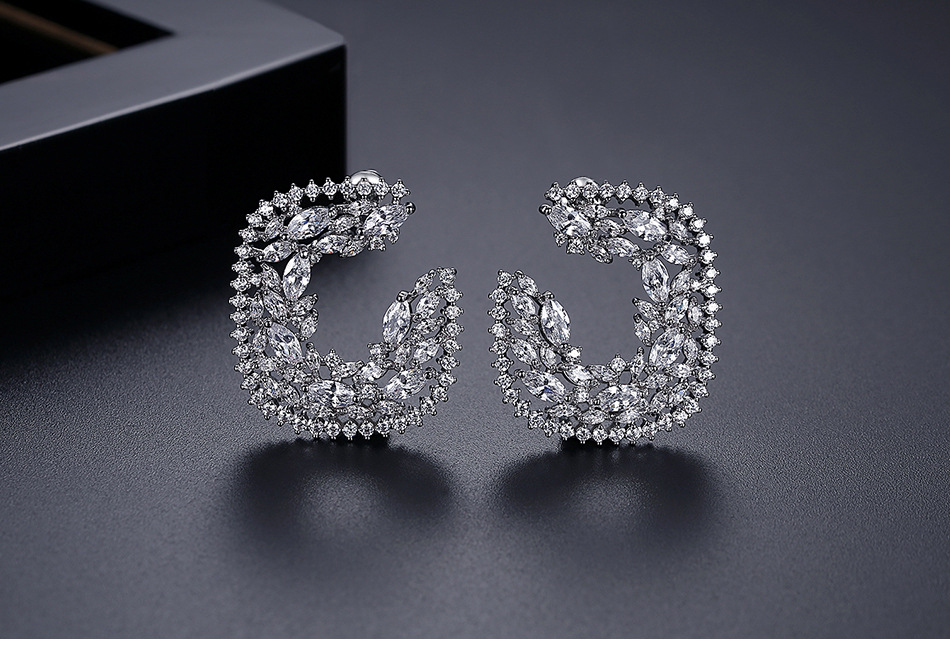 Boucles D&#39;oreilles Pour Femmes De Tempérament Simple Mode En Gros display picture 2