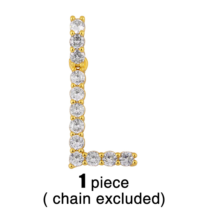 new 26 English alphabet necklaces creative jewelry diamond alphabet necklace wholesalepicture3