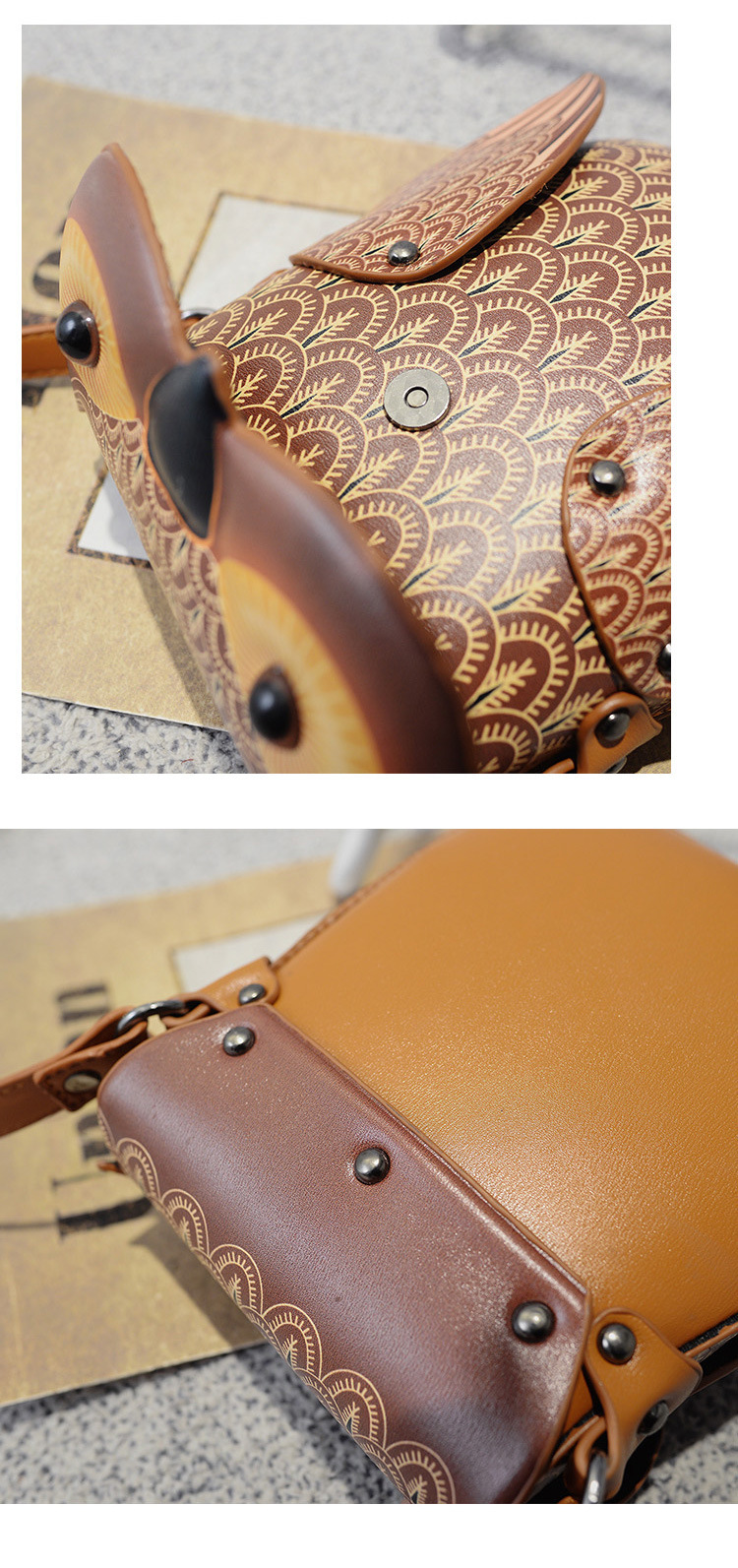 Borsa a tracolla gufo cartoon elegante donna borsa a spalla_voghion.com