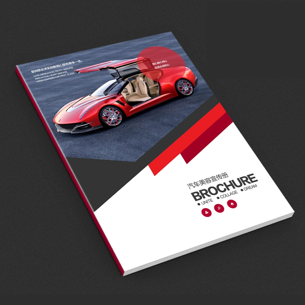 Печать продукта Ручная печать Брошюра Журнал Изготовление на заказ Цветная страница Фабрика Печать Рекламная система дизайна альбома