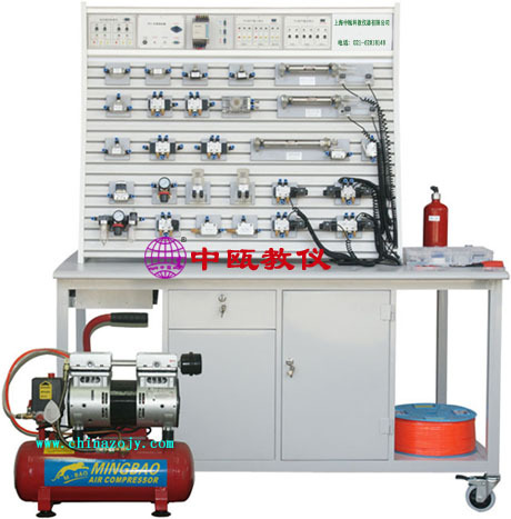 SZJ-QC-T型 铝槽式铁桌气动PLC控制实验台,液压气动PLC实训装置