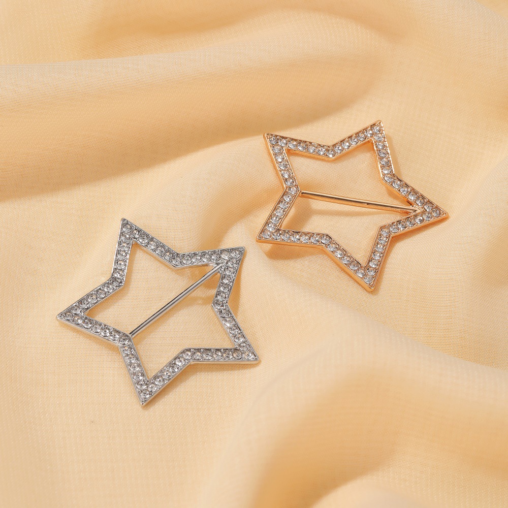 Five-pointed Star Waist Buckle Corner Knotted Simple Shirt Corner Buckle Star Button Wholesale Nihaojewelry display picture 4