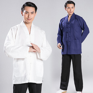 Tai chi clothig for men kung fu uniforms wushu stage performance suit for male Taoist Robe