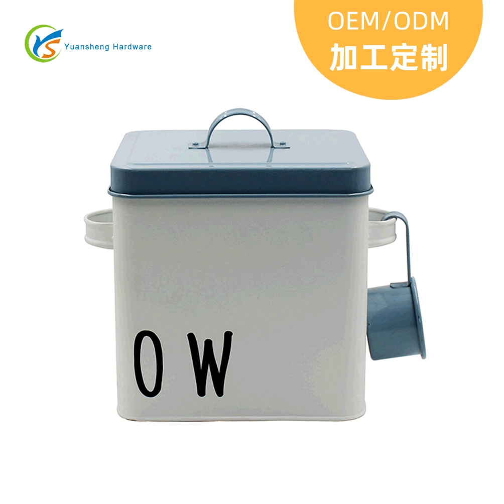 Трансграничные ведро для хранения еды любимчика оцинкованное железо Загерметизированное ведро риса кошачья еда может кошачья еда ведро