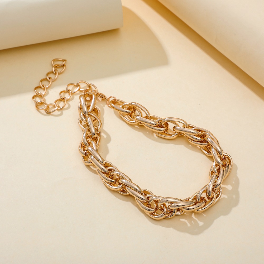 Fashion U Shape Iron Plating Unisex Necklace 1 Piece