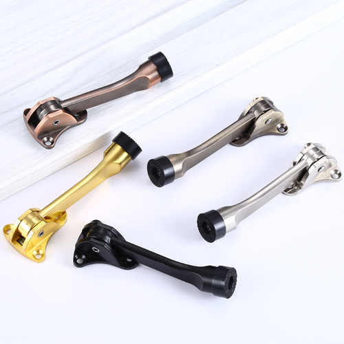 American foot-operated door top, movable door top, horseshoe-shaped door support, door fixer, anti-collision zinc alloy rubber swing stop