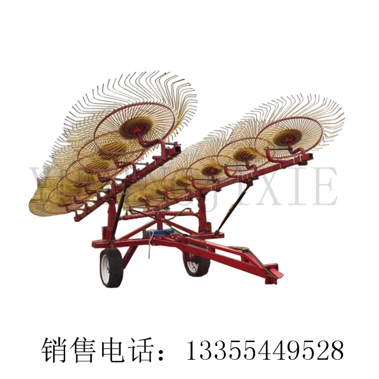 供应指盘式搂草机 四轮拖拉机三点悬挂搂草耙子 搂玉米秸秆机器