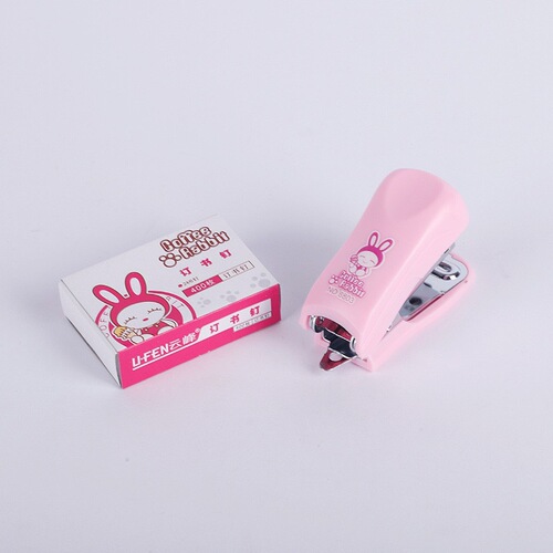 Yunfeng 8803 cartoon mini stapler set student office small portable card binding book binding gift