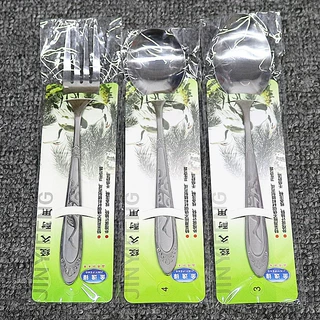 3号精装叉子 牛排叉 面条叉 家用餐具 长柄叉 调羹搅拌叉