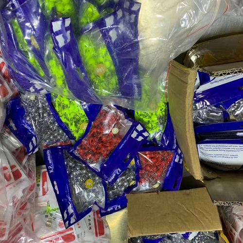 Supply of fishing gear 50 bags full gram lead head hook sharp natural color lead head hook soft bait Luya hook upward hook