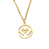 Yiwu jewelry cross -border independent station cross -border full polishing laser cutting sweater necklace necklace