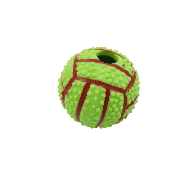 Amazon PET TPR rompecabezas de baloncesto Dispositivo de fuga de alimentos molares resistentes a mordidas perro de juguete de goma Bola de fuga de alimentos para mascotas