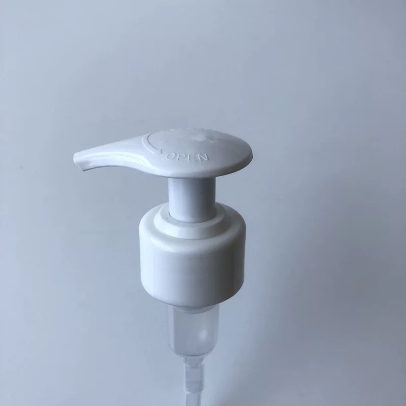 The new 28 outer spring switch pump PCR recycling plastic pressed duckbill pump
