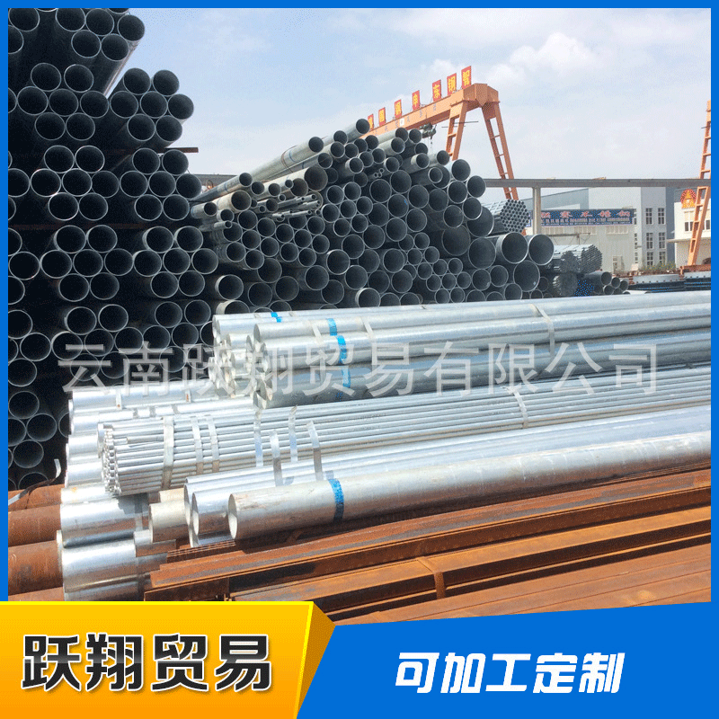 长期生产镀锌铁水管 建筑装饰结构用镀锌钢管 多规格大棚骨架钢管