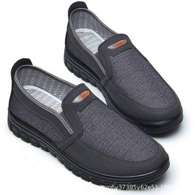 老北京工艺布鞋源头中老年人平底休闲聚氨酯底男士爷爷开车爸爸鞋