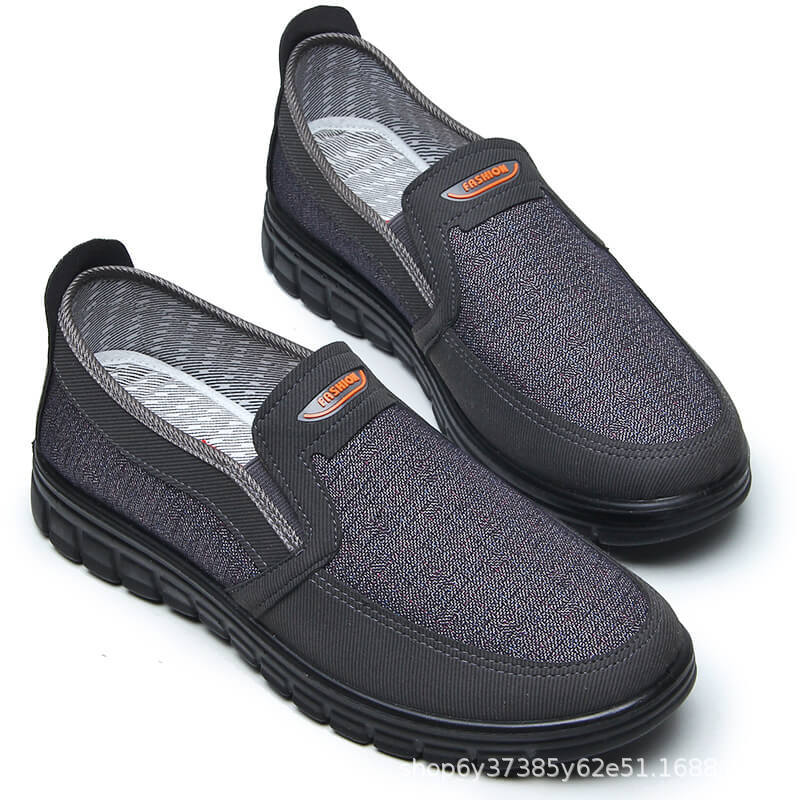 老北京工艺布鞋源头中老年人平底休闲聚氨酯底男士爷爷开车爸爸鞋