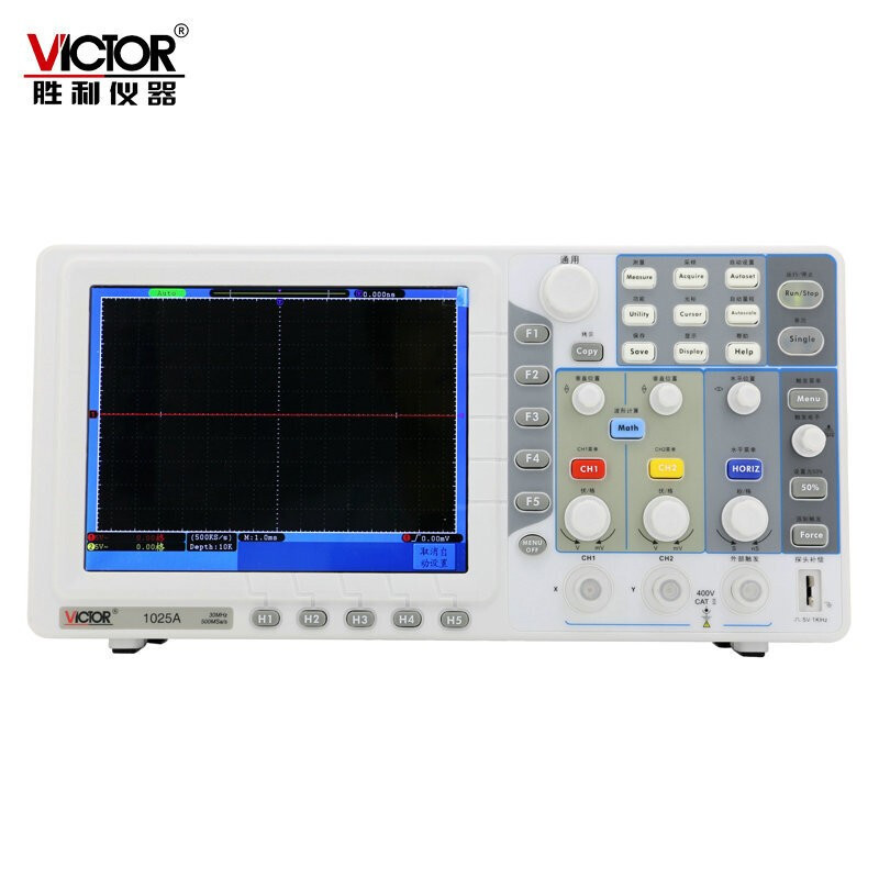 台式示波器VC1025A/VC1060A/VC1100AN彩色屏双通道示波器存储
