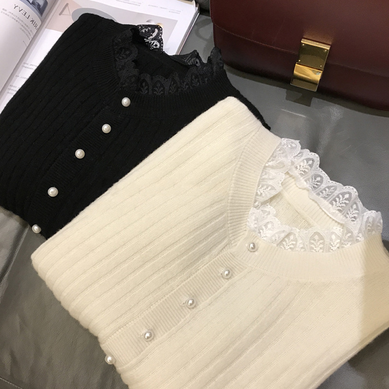 Elegant sophisticated lace knitted woolen base body-friendly…