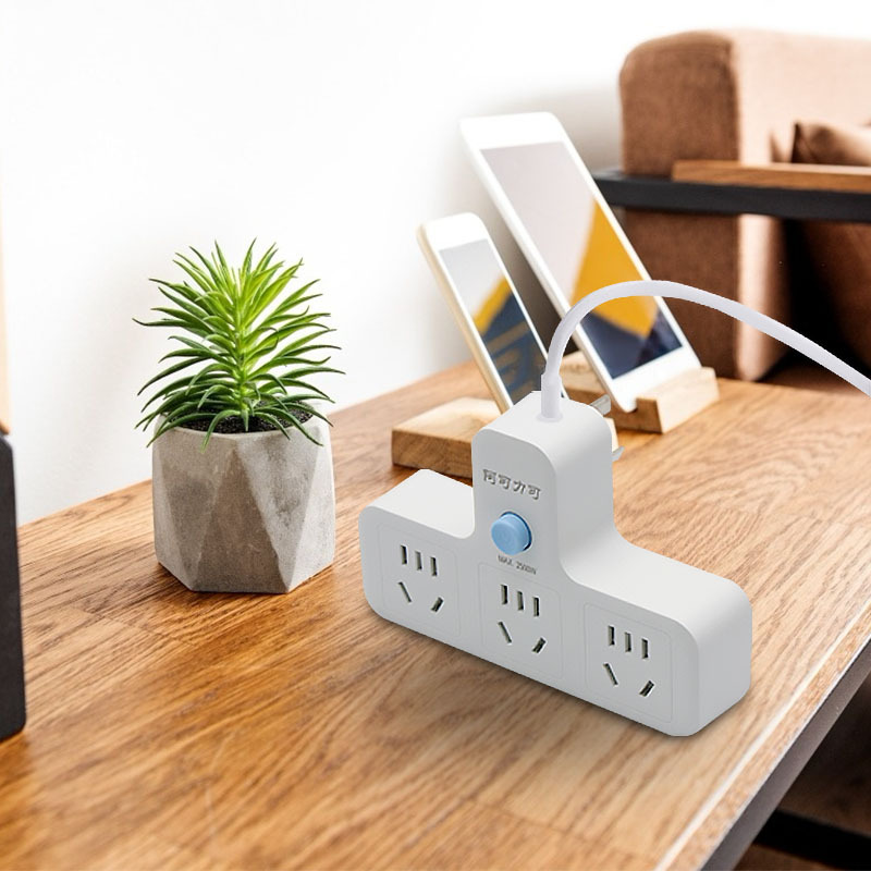 Преобразователь электрической розетки Arkleka Thunderbolt, один в три с переключателями и вставками, удлинённый конвертер, обработка изделия