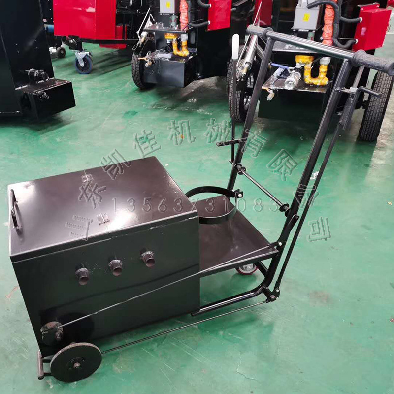 手推式沥青路面补缝小车 混凝土路面修补灌缝车 小型燃气灌缝小车