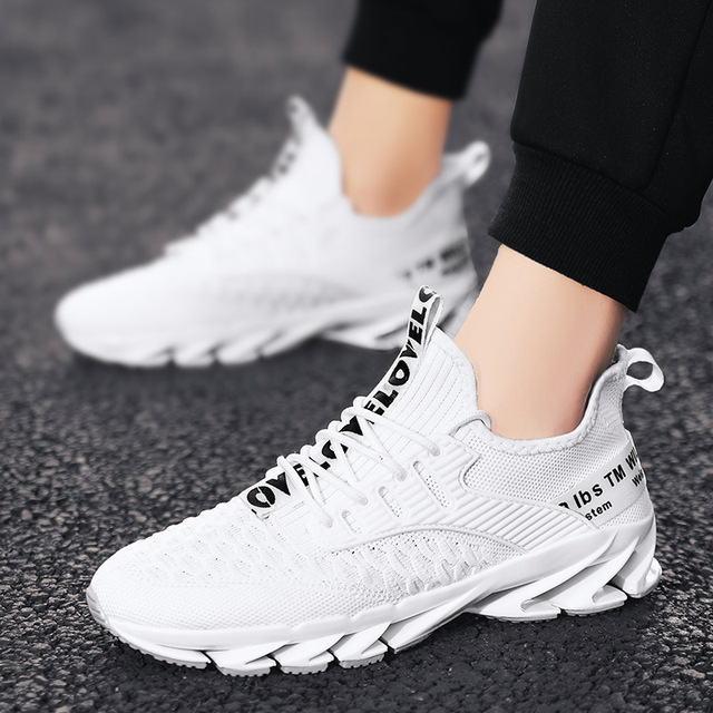 New style sport leisure fish scale blade flying mesh breathable shoes