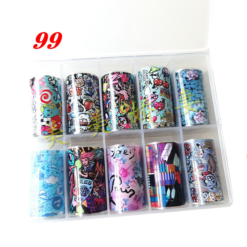Nail art jewelry black and white color nail stickers nail art stickers European and American popular elements art nail watermark stickers