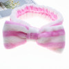 Demi-season cute hairgrip with bow, headband, face mask for face washing, South Korea, Korean style