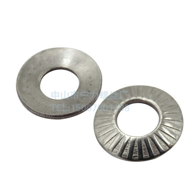 304不锈钢外齿锁紧垫圈 不锈钢垫片 防滑平垫 花齿垫片M3-M20
