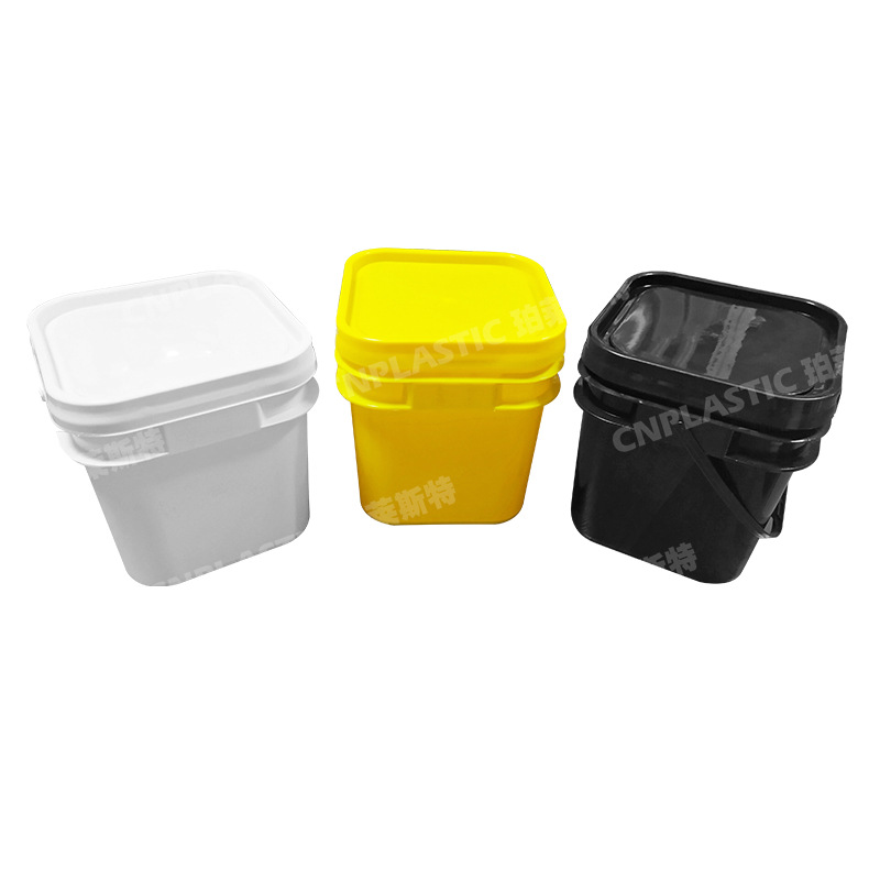 供应  5L正方形塑料桶  5L方形包装桶  5升方形塑料包装桶