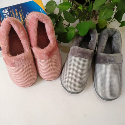 20款棉鞋 冬季防滑情侶包跟保暖家居棉鞋 廠家促銷創業擺攤好貨源
