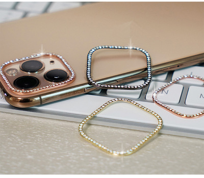 适用苹果后置 摄像头保护壳  个性简约 钻石保护圈  镜头保护圈|ms