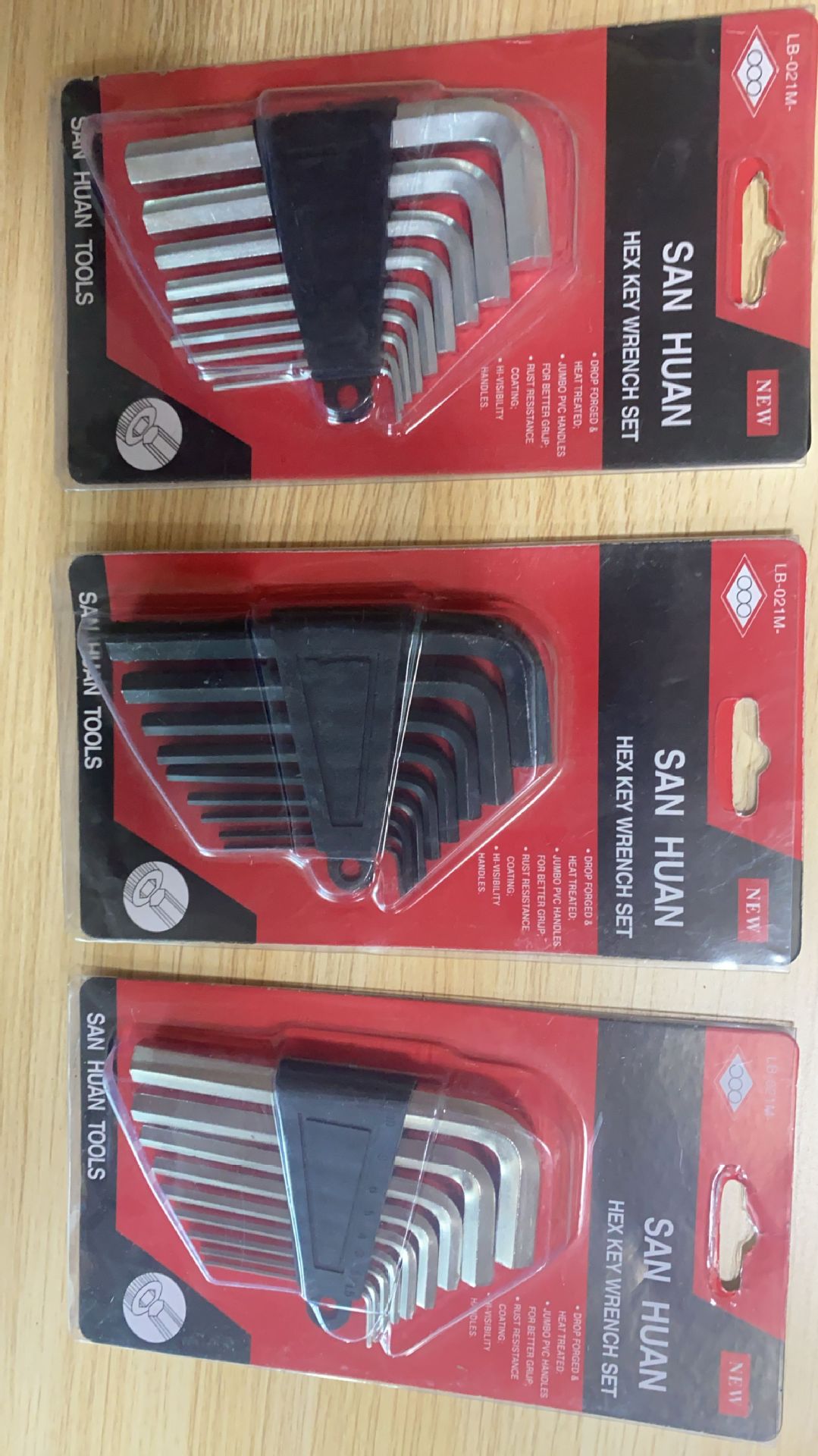 厂家直销9PC平板 镀锌 镀镍 发黑插卡六角扳手