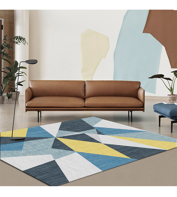 北欧简约地毯,客厅茶几垫,卧室床边满铺毯,酒店地垫