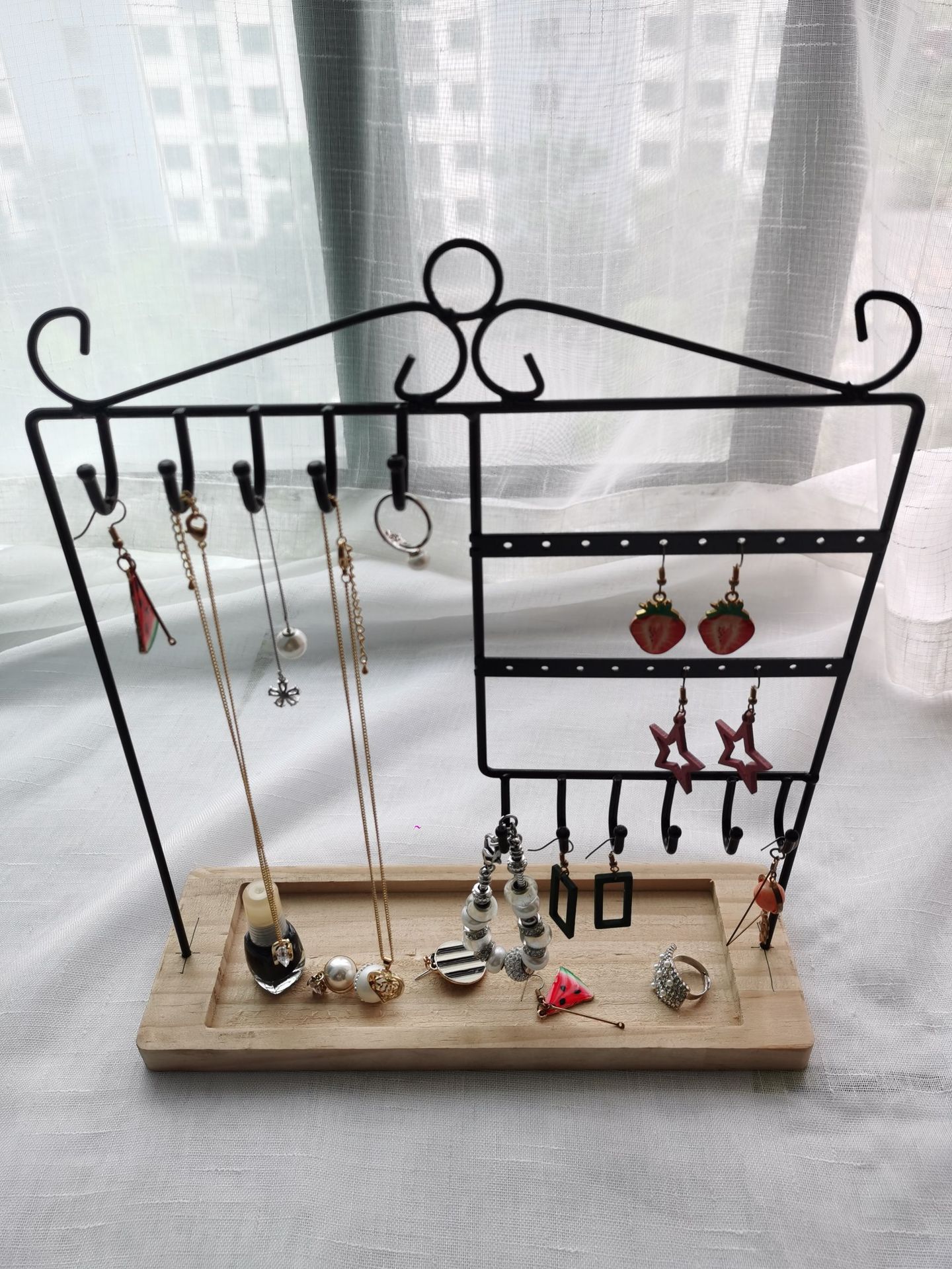 Nihaojewelry Holzsockel-ohrring-halsketten-ausstellungsständer Großhandelszubehör display picture 14