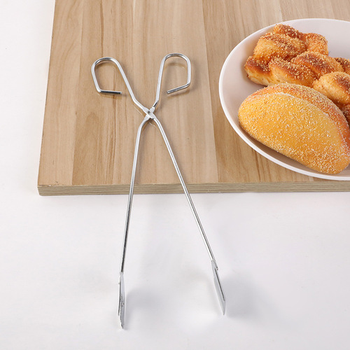 Stainless steel daily food clips kitchen convenience store bread clips outdoor barbecue carbon clips anti-scalding clips wholesale
