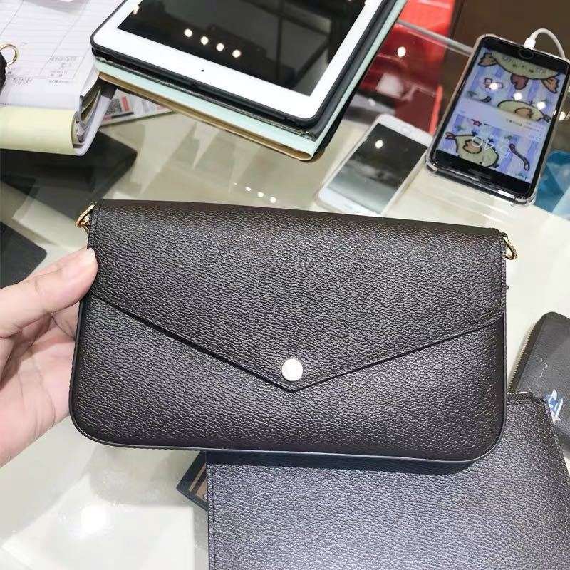 2020新款女包老花三合一麻将包三件套手提单肩斜挎腋下hobo女包|ru