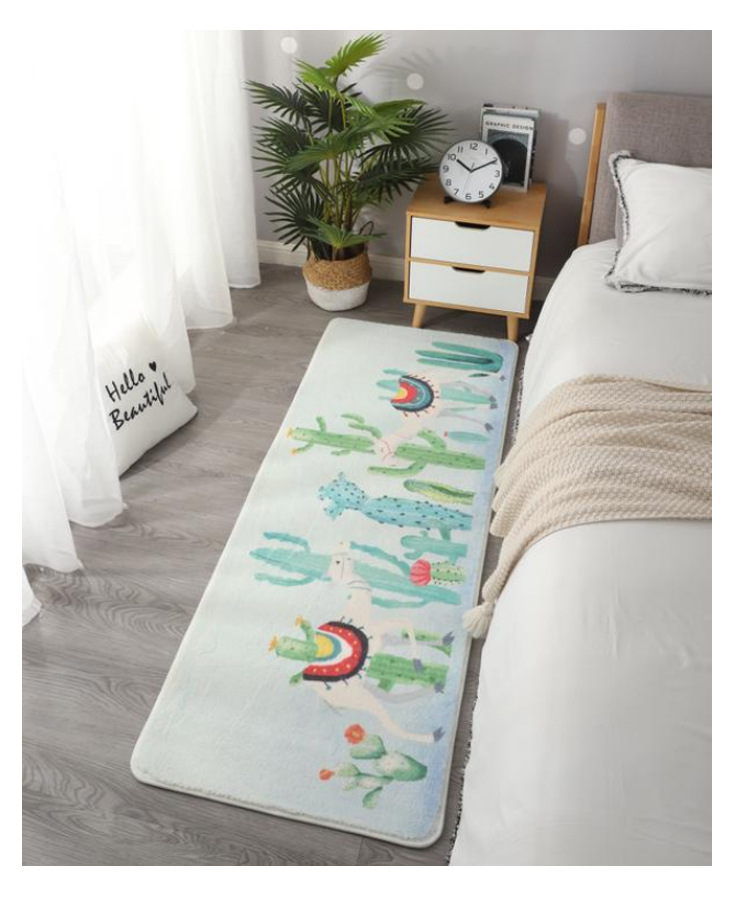 北欧仿羊绒地毯地垫,民宿酒店地毯,茶几沙发地毯,客厅卧室床边满铺柔软地毯