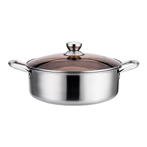 Yuanyang pot 304 stainless steel household hot pot induction cooker hot pot pot household pot soup pot commercial hot pot