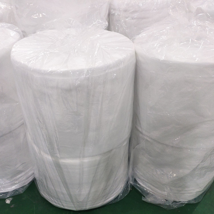 现货厂家200克罩杯型口罩夹层布N95热熔热压用针刺棉辅料无纺家居