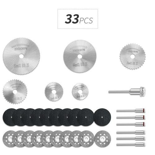 Diamond cutting disc grinding disc high-speed steel woodworking saw blade resin double mesh grinding wheel set Electric grinding accessories
