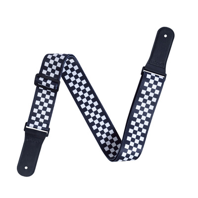 PICKPAL Ballad Electric Guitar straps Polyester fiber Thermal transfer black and white Square cortex Musical Instruments Shoulder strap