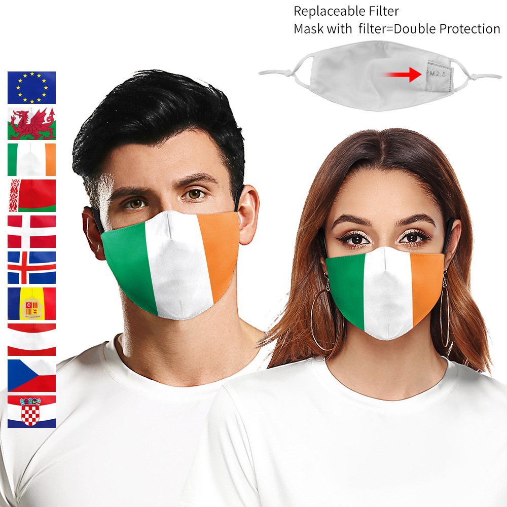 undefined7 Flag stamp adult Protective masksundefined