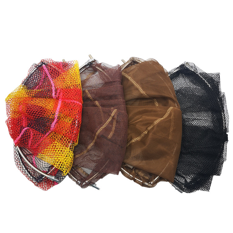 不鏽鋼抄網頭 密眼彩色挂膠網頭直徑 35 40 50CM抄網漁具批發